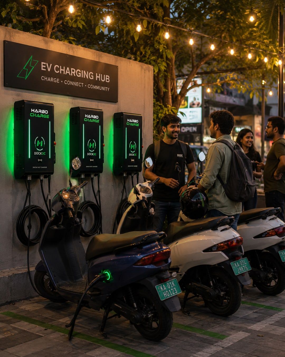 A high-footfall location turned into an EV mobility hub